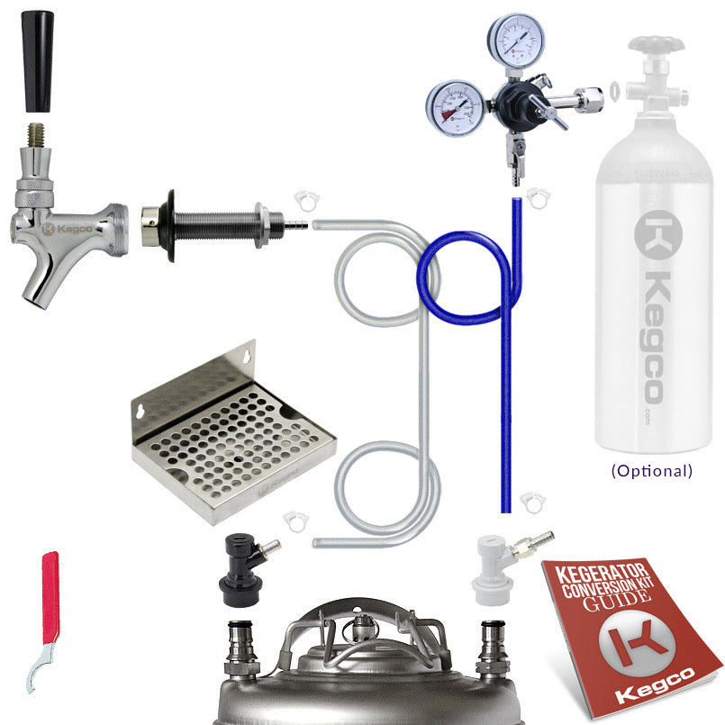 Kegco Deluxe Homebrew DIY Kegerator Refrigerator Conversion Kit
